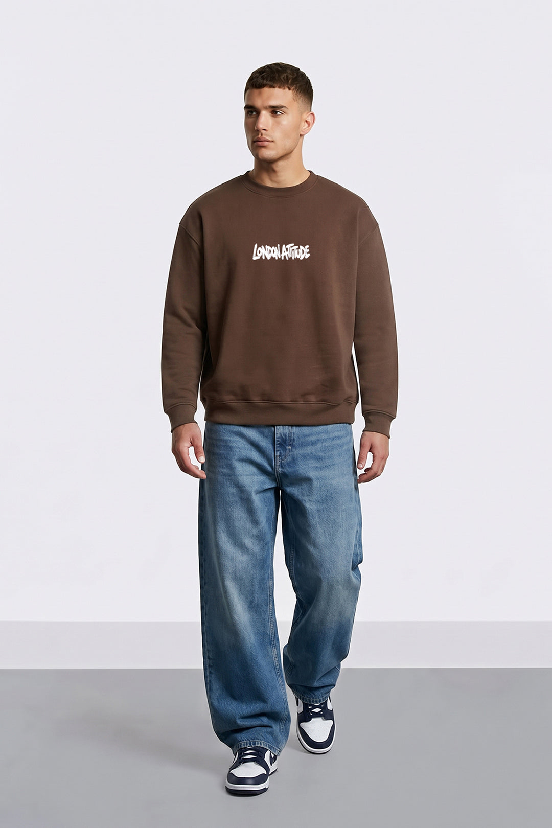 Relaxed Fit Heavyweight City Graffiti Sweatshirt