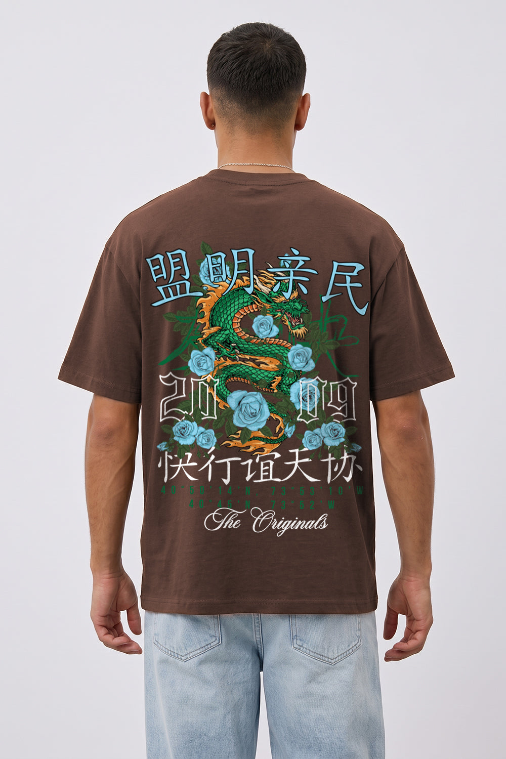 Dragon & Rose Premium Oversized Heavyweight T-Shirt