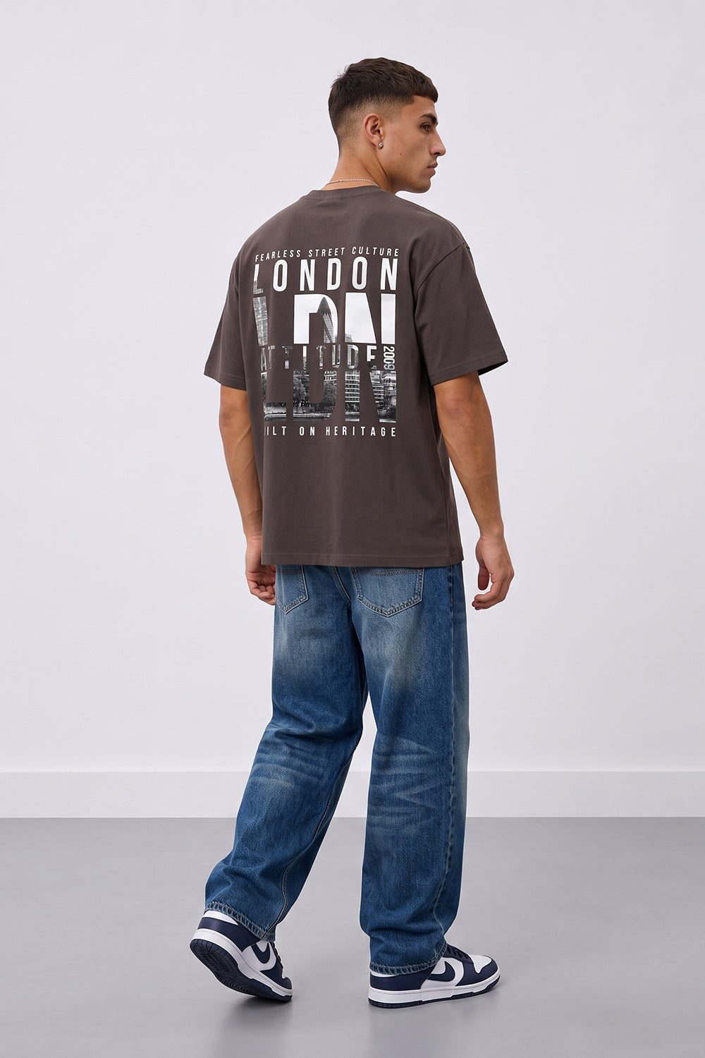 Fearless Street Culture Oversized Heavyweight Graphic T-Shirt