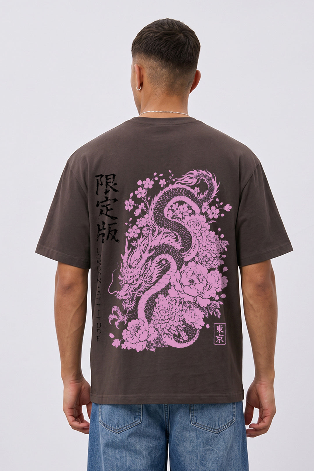 Japanese-Inspired Dragon Graphic T-Shirt