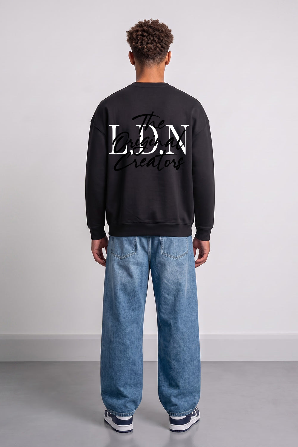 Oversized LDN Original Creators Sweatshirt in Black