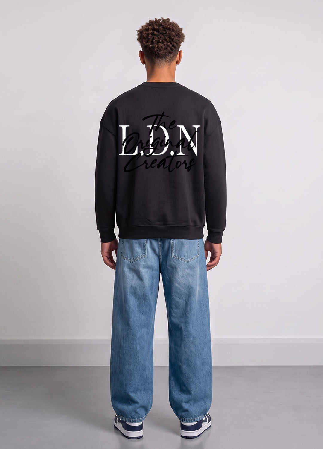 Oversized LDN Original Creators Sweatshirt in Black
