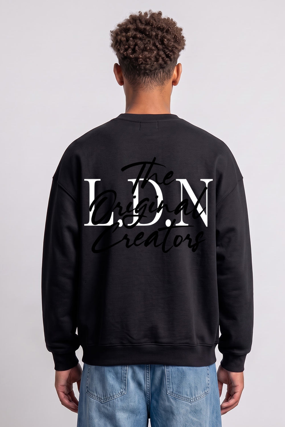 Oversized LDN Original Creators Sweatshirt in Black