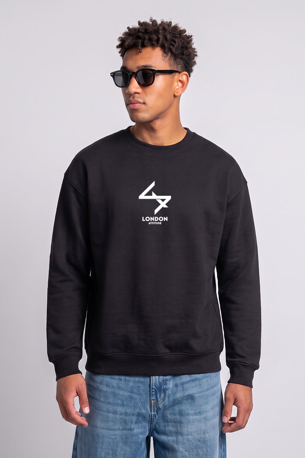 Oversized LDN Original Creators Sweatshirt in Black