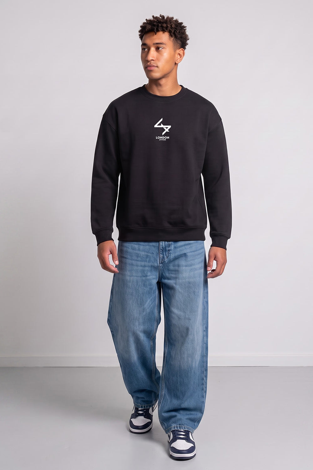 Oversized LDN Original Creators Sweatshirt in Black