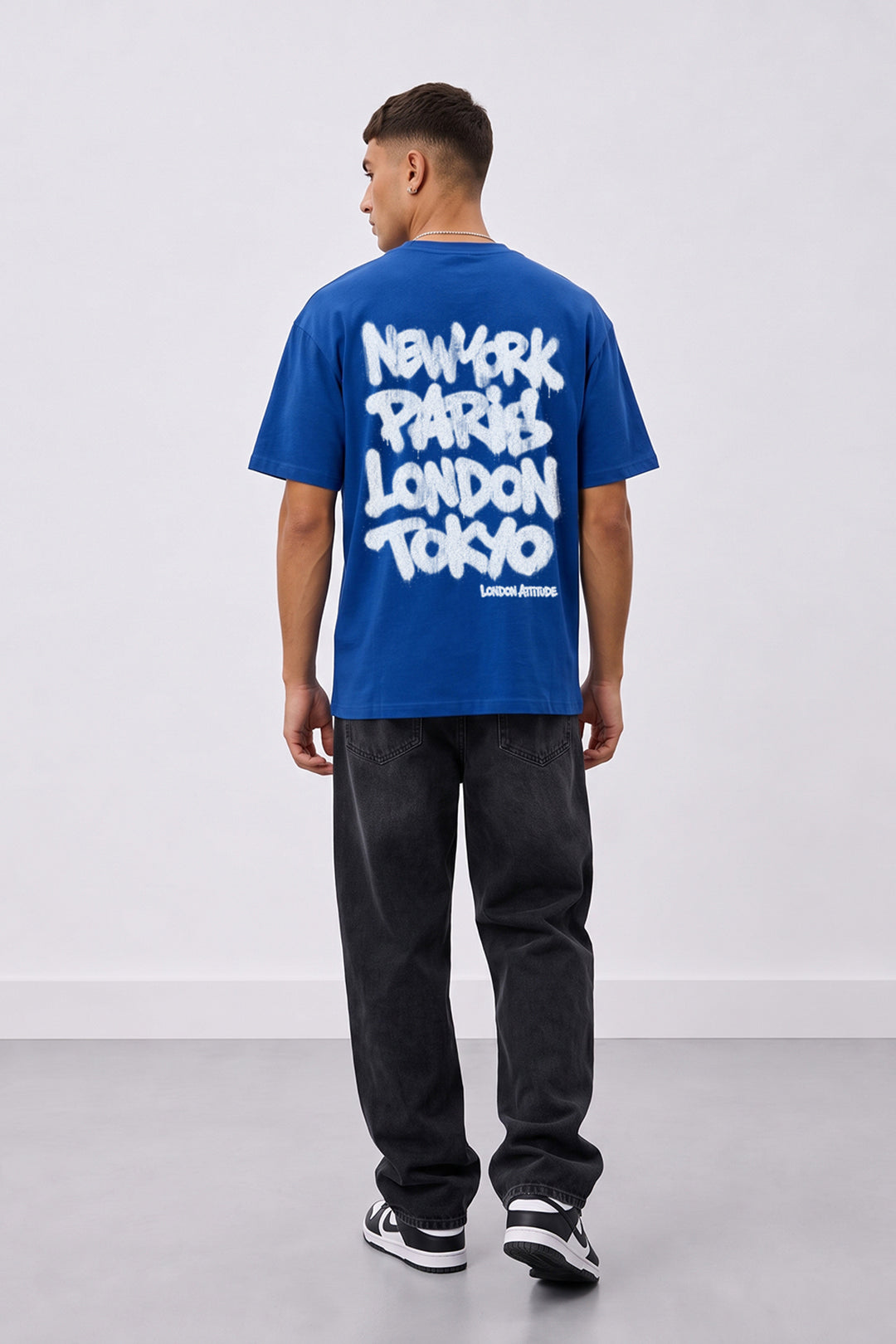 Oversized Heavyweight City Graffiti Graphic T-Shirt