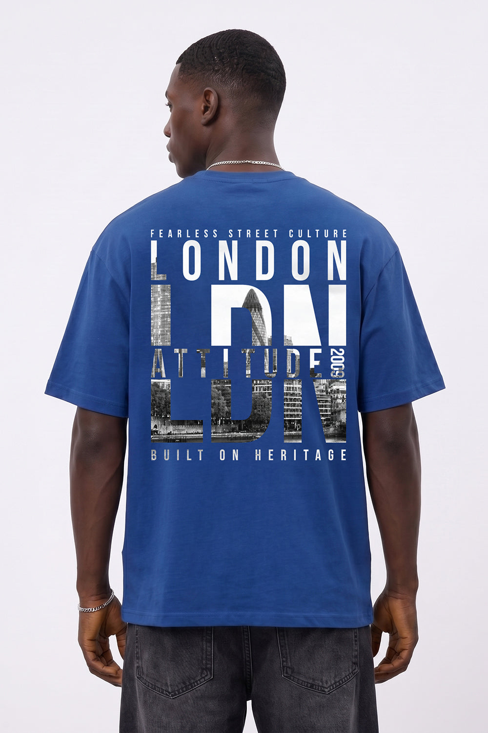Fearless Street Culture Oversized Heavyweight Graphic T-Shirt