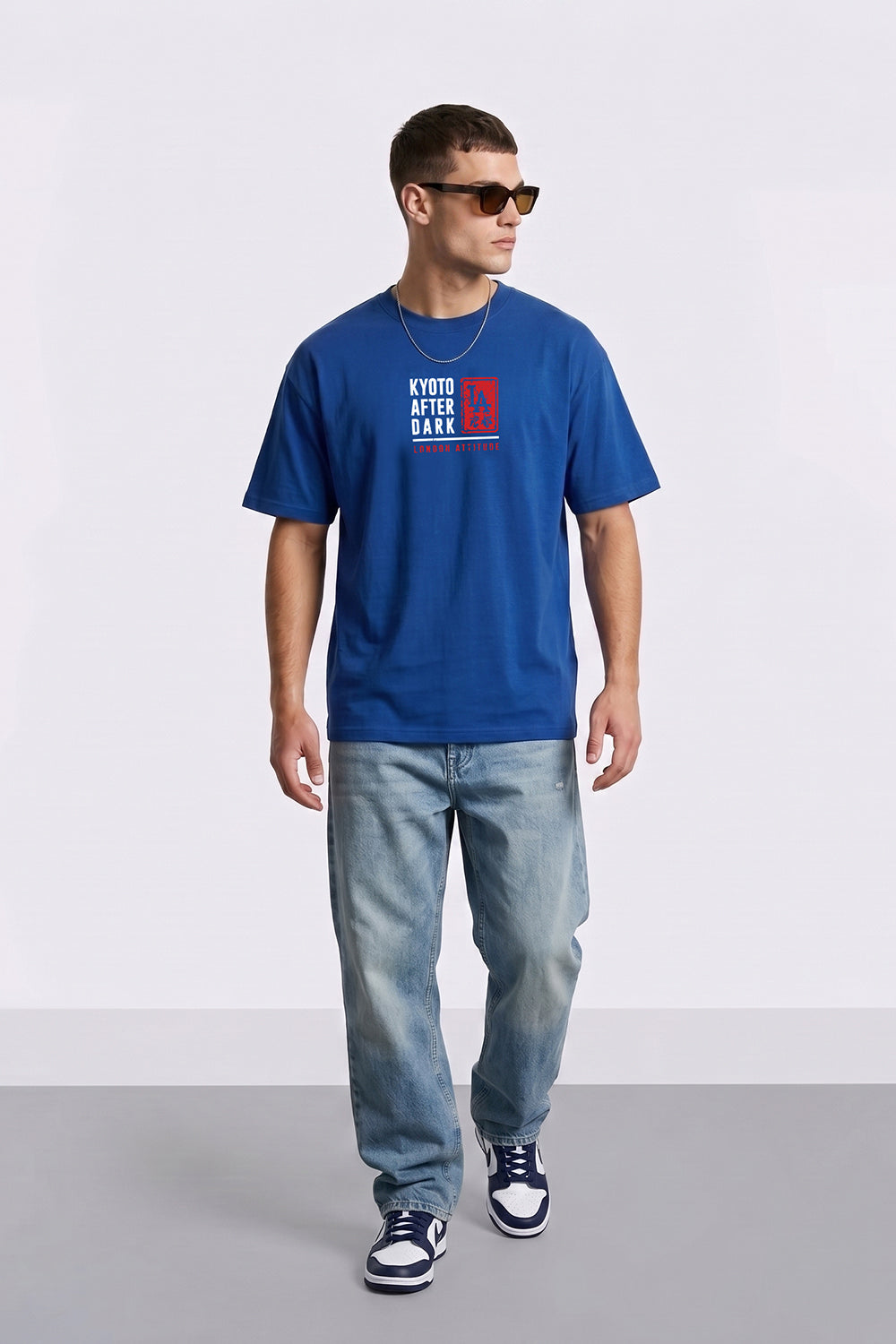 Kyoto After Dark Oversized Heavyweight Japanese Graphic T-Shirt