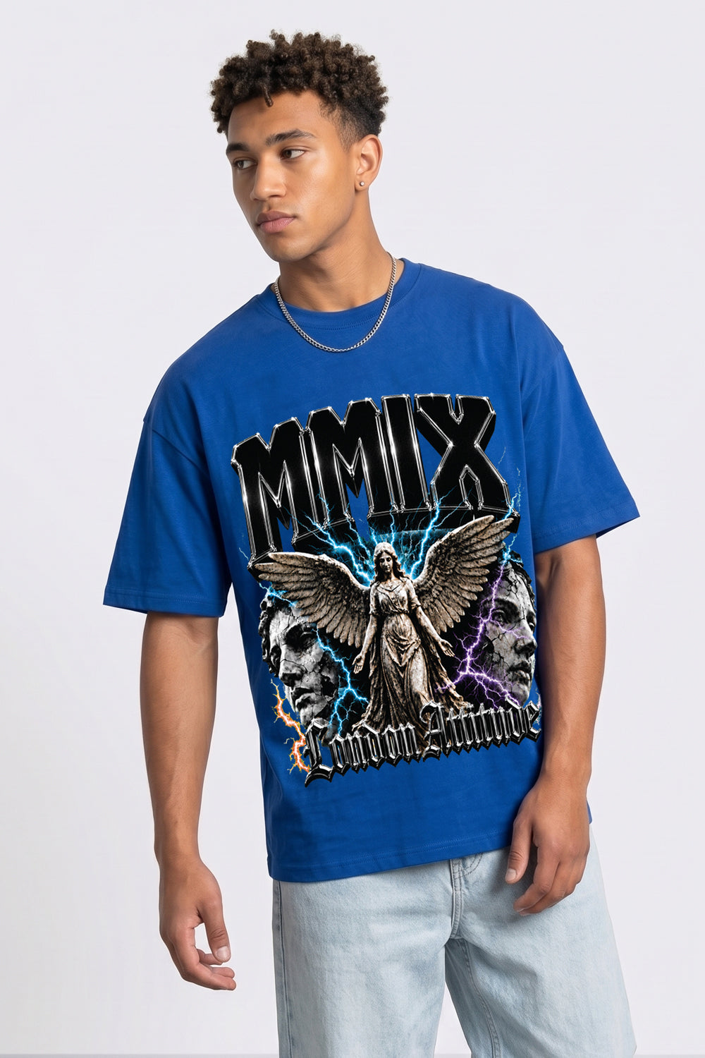 Oversized Heavyweight Angel Graphic T-Shirt