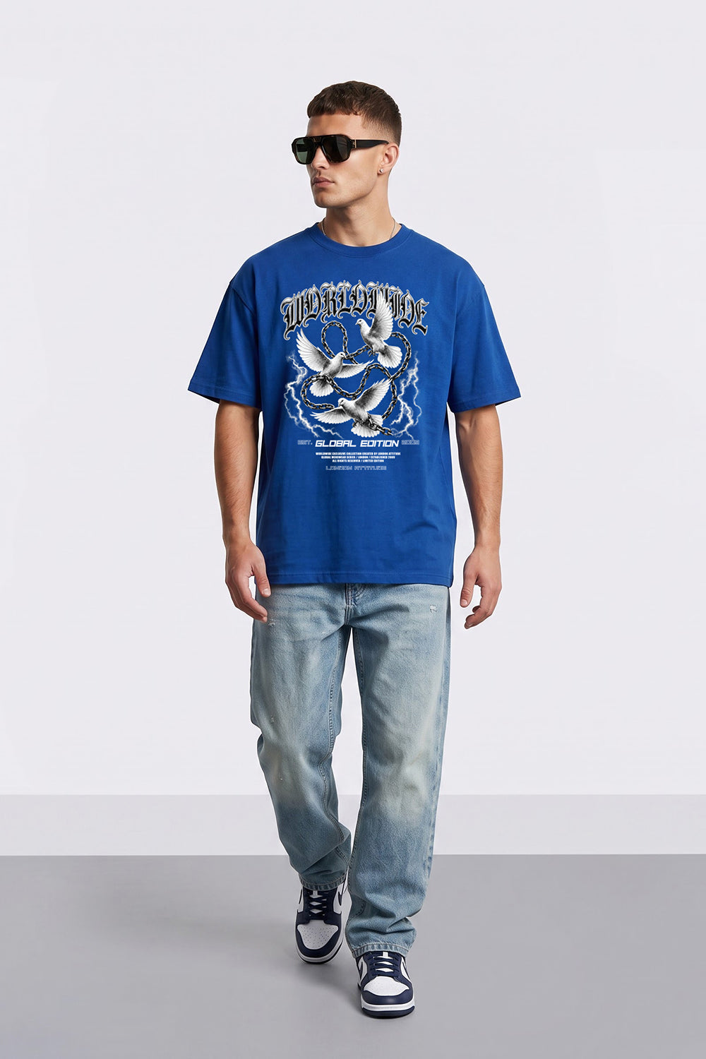 Worldwide Global Edition Oversized Heavyweight Graphic T-Shirt
