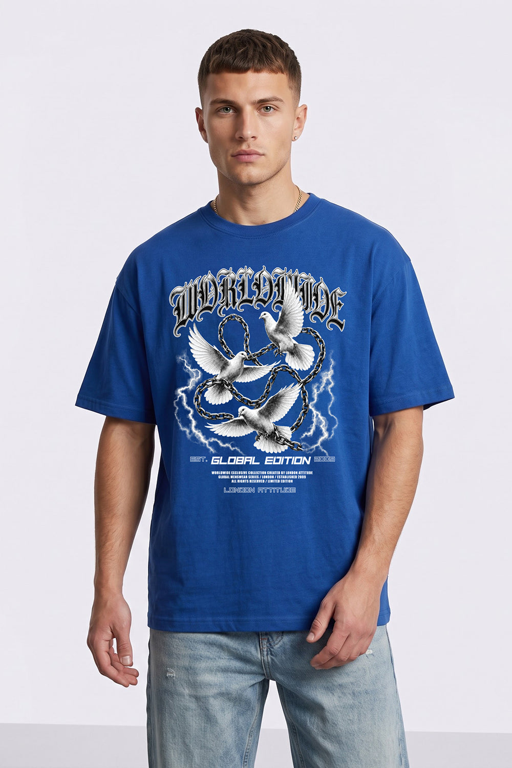 Worldwide Global Edition Oversized Heavyweight Graphic T-Shirt