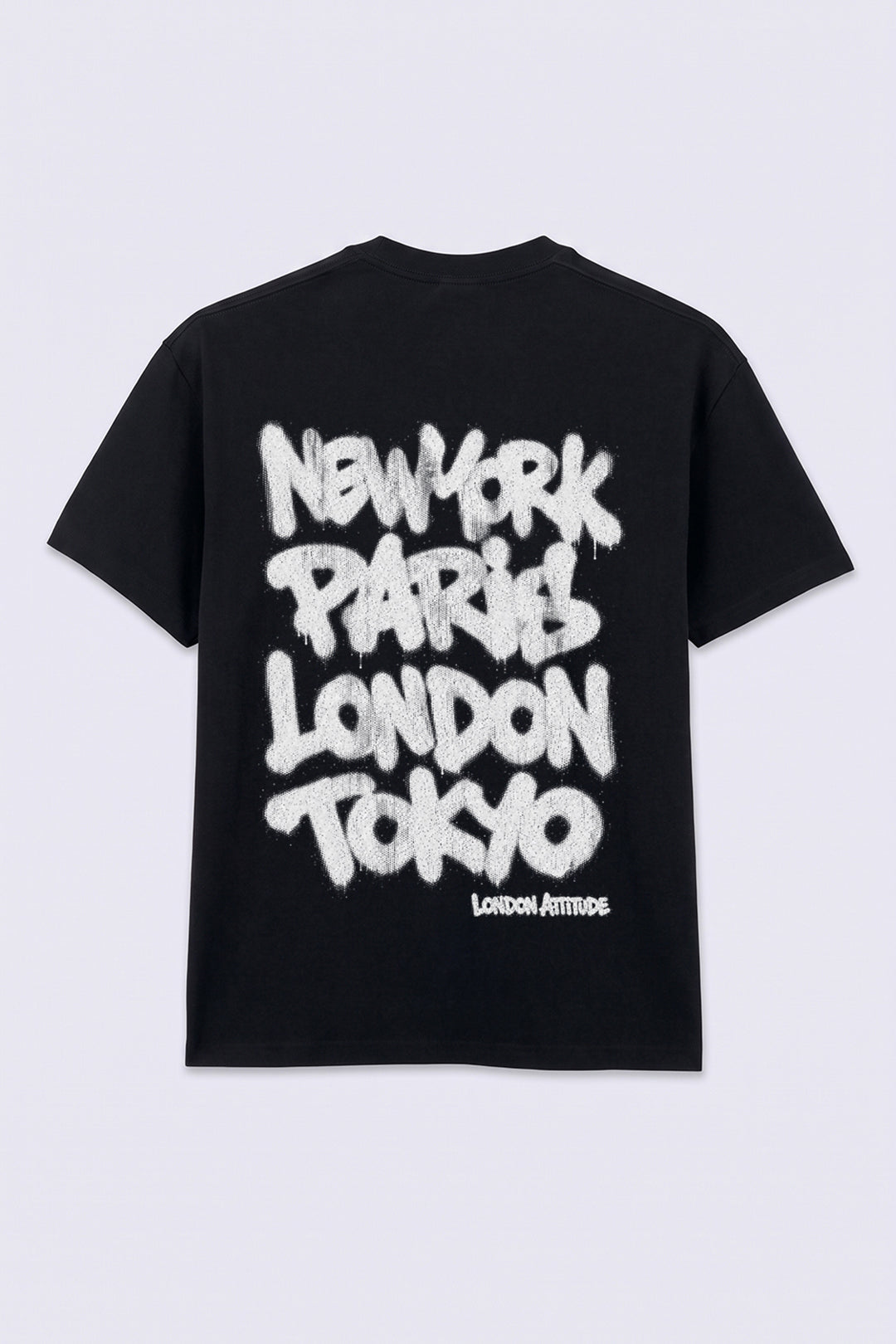Oversized Heavyweight City Graffiti Graphic T-Shirt