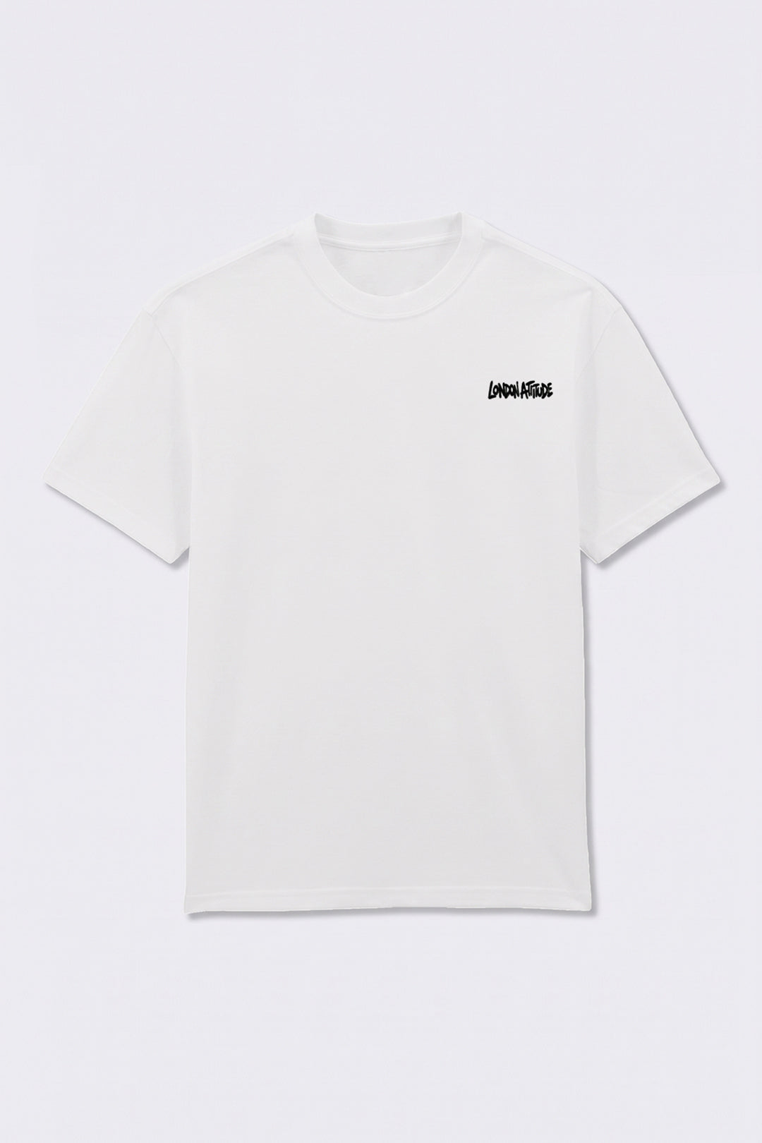 Oversized Heavyweight City Graffiti Graphic T-Shirt in White