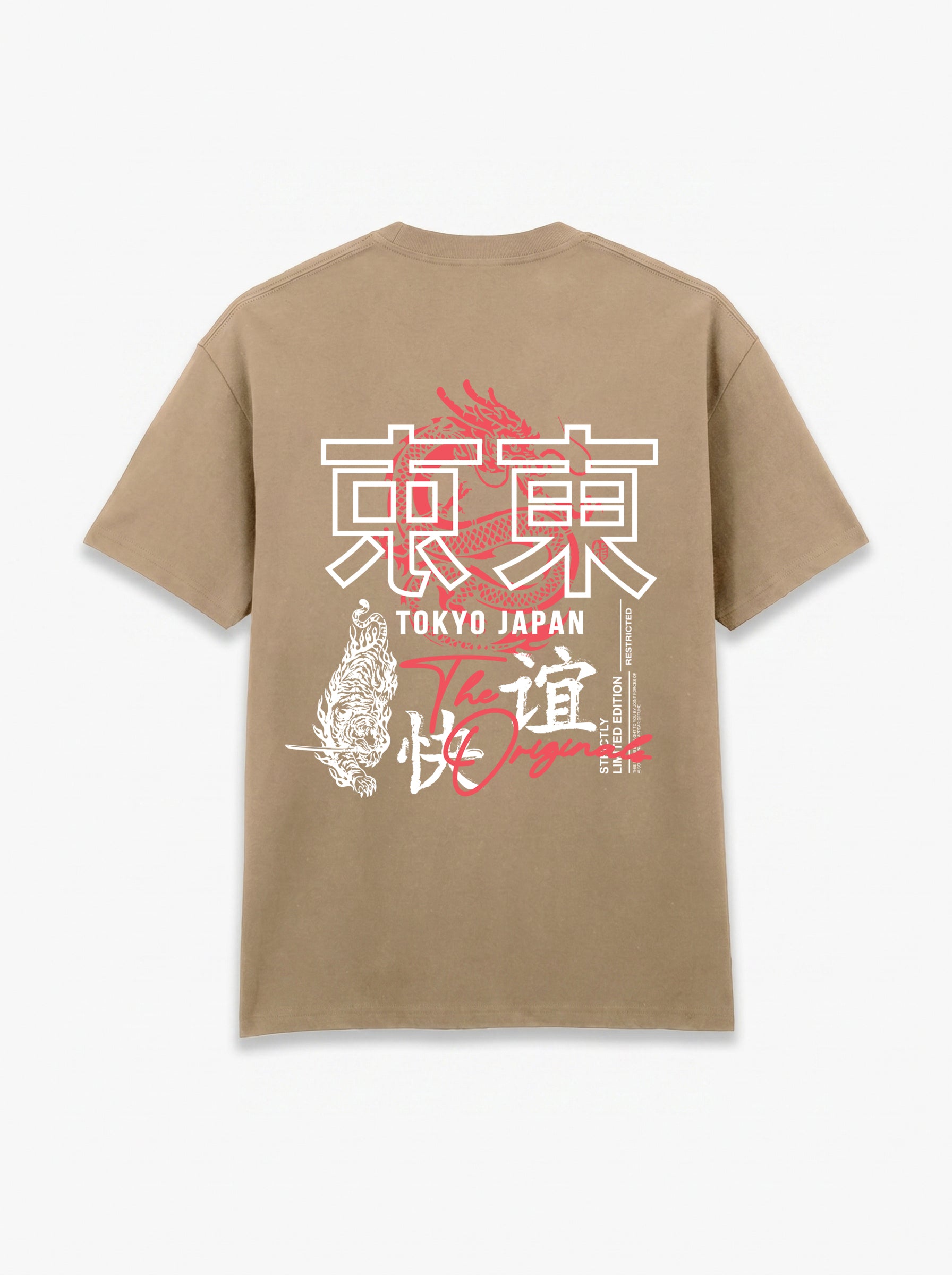 Tokyo Dragon Oversized Heavyweight Cotton T-Shirt