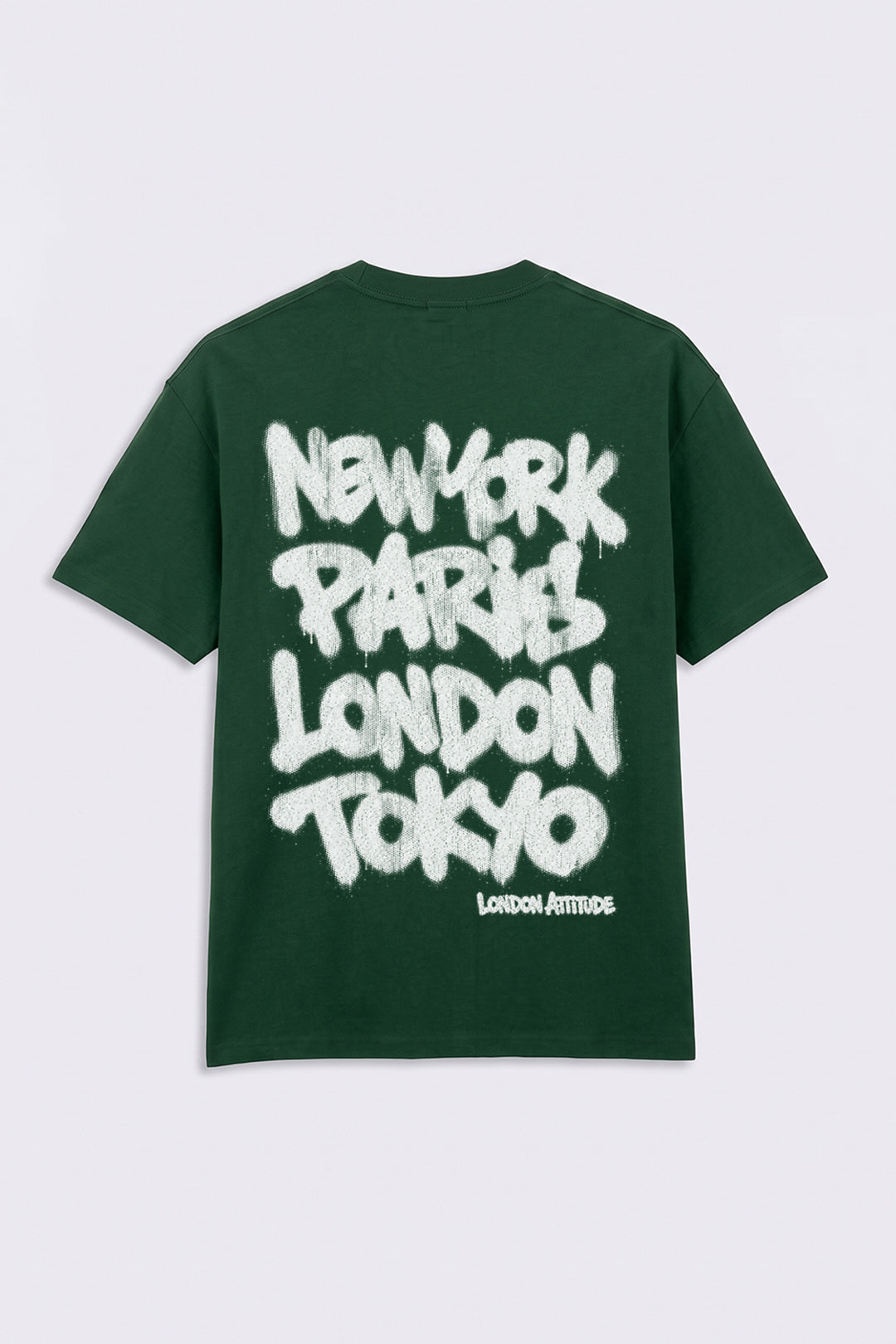 Oversized Heavyweight City Graffiti Graphic T-Shirt