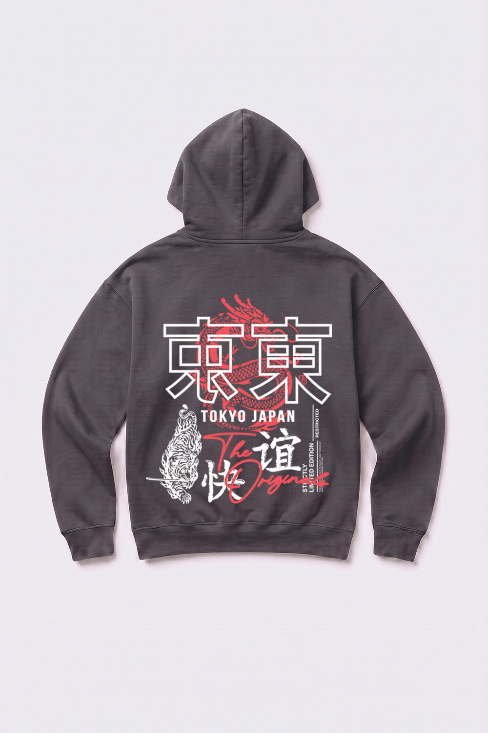 Relaxed Fit Tokyo Japan Graphic Hoodie