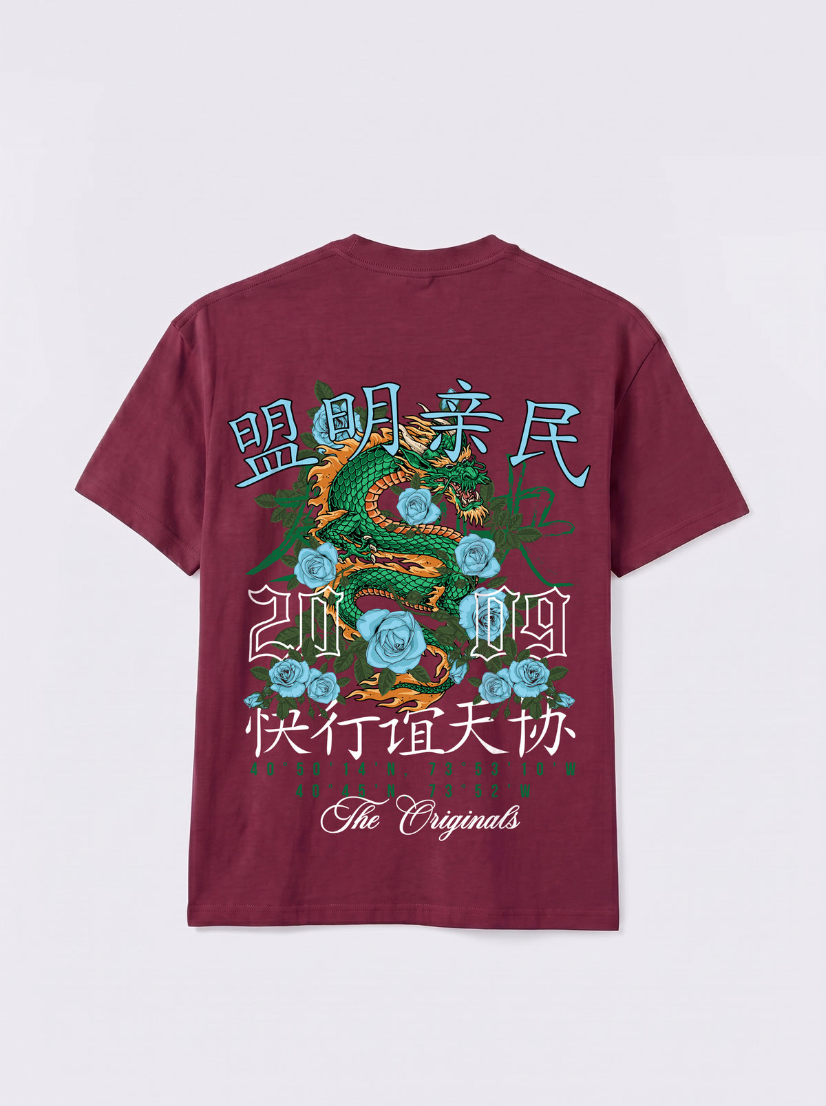 Dragon & Rose Premium Oversized Heavyweight T-Shirt