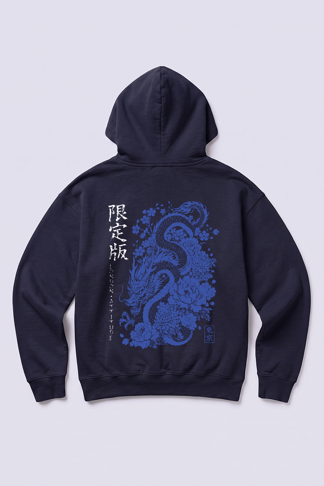 Oversized Heavyweight Japanese Dragon Graphic Hoodie