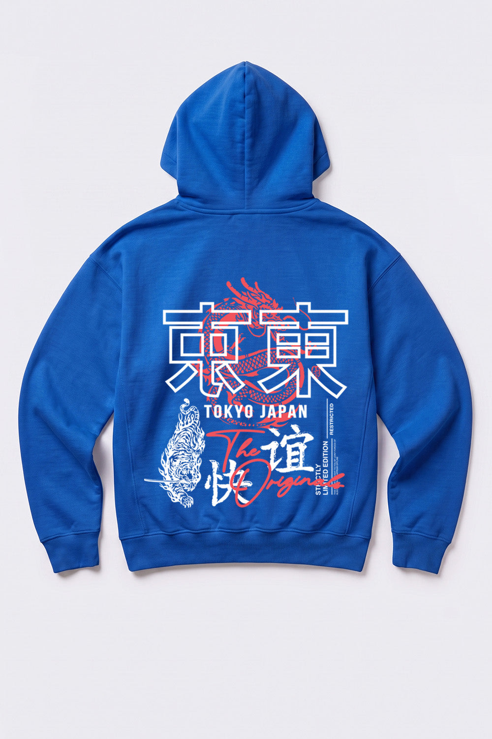 Relaxed Fit Tokyo Japan Graphic Hoodie