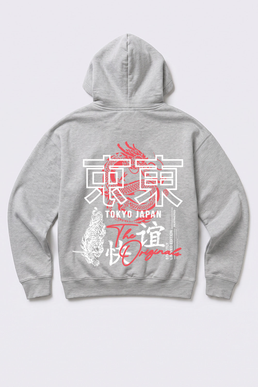 Relaxed Fit Tokyo Japan Graphic Hoodie