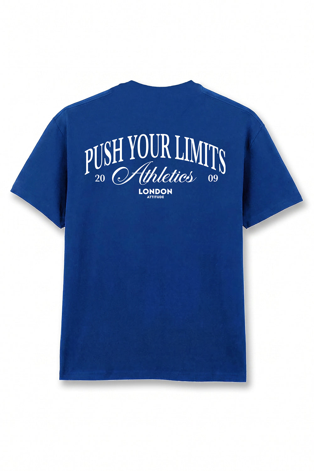 Push Your Limits Oversized Heavyweight T-Shirt in White Print