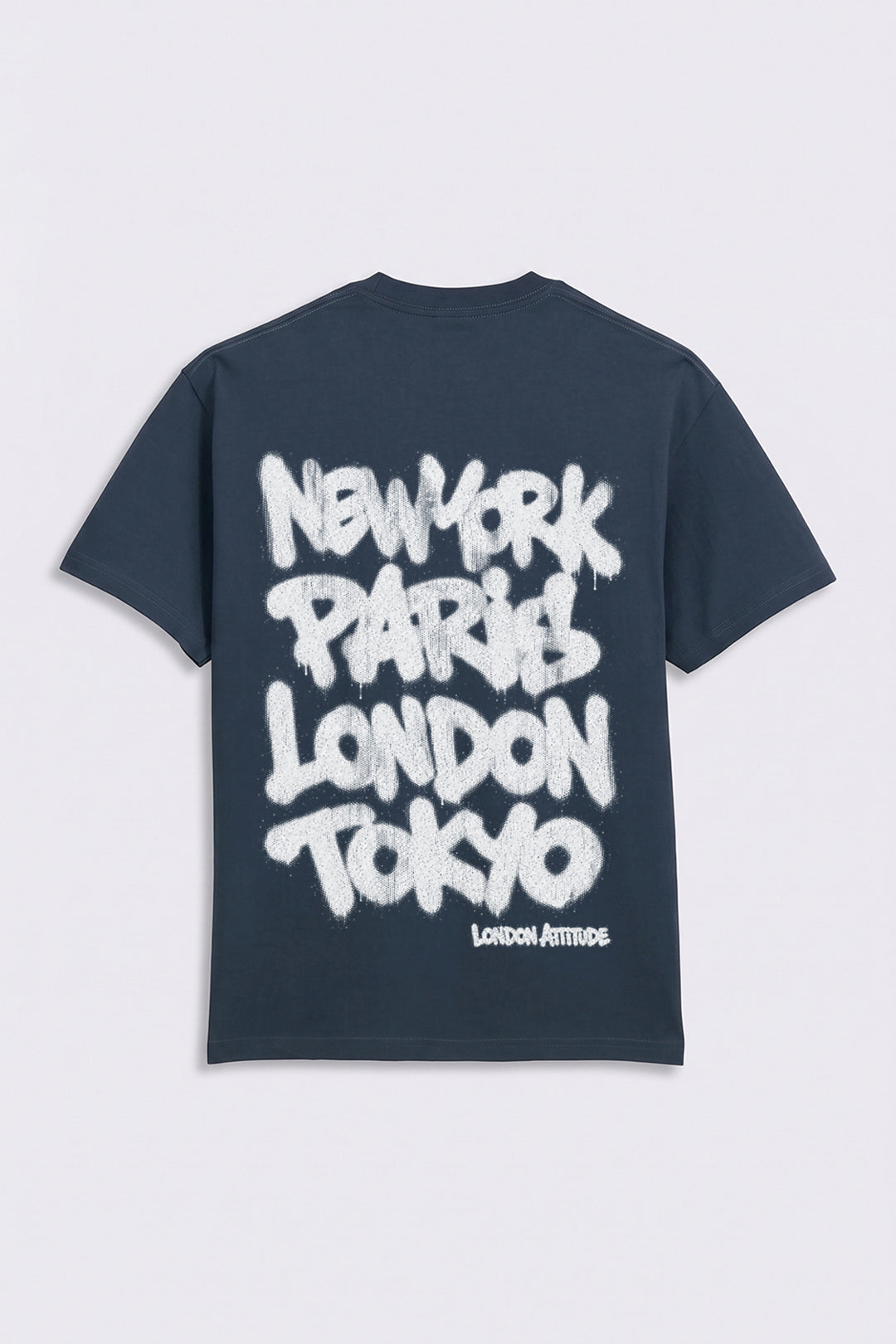 Oversized Heavyweight City Graffiti Graphic T-Shirt