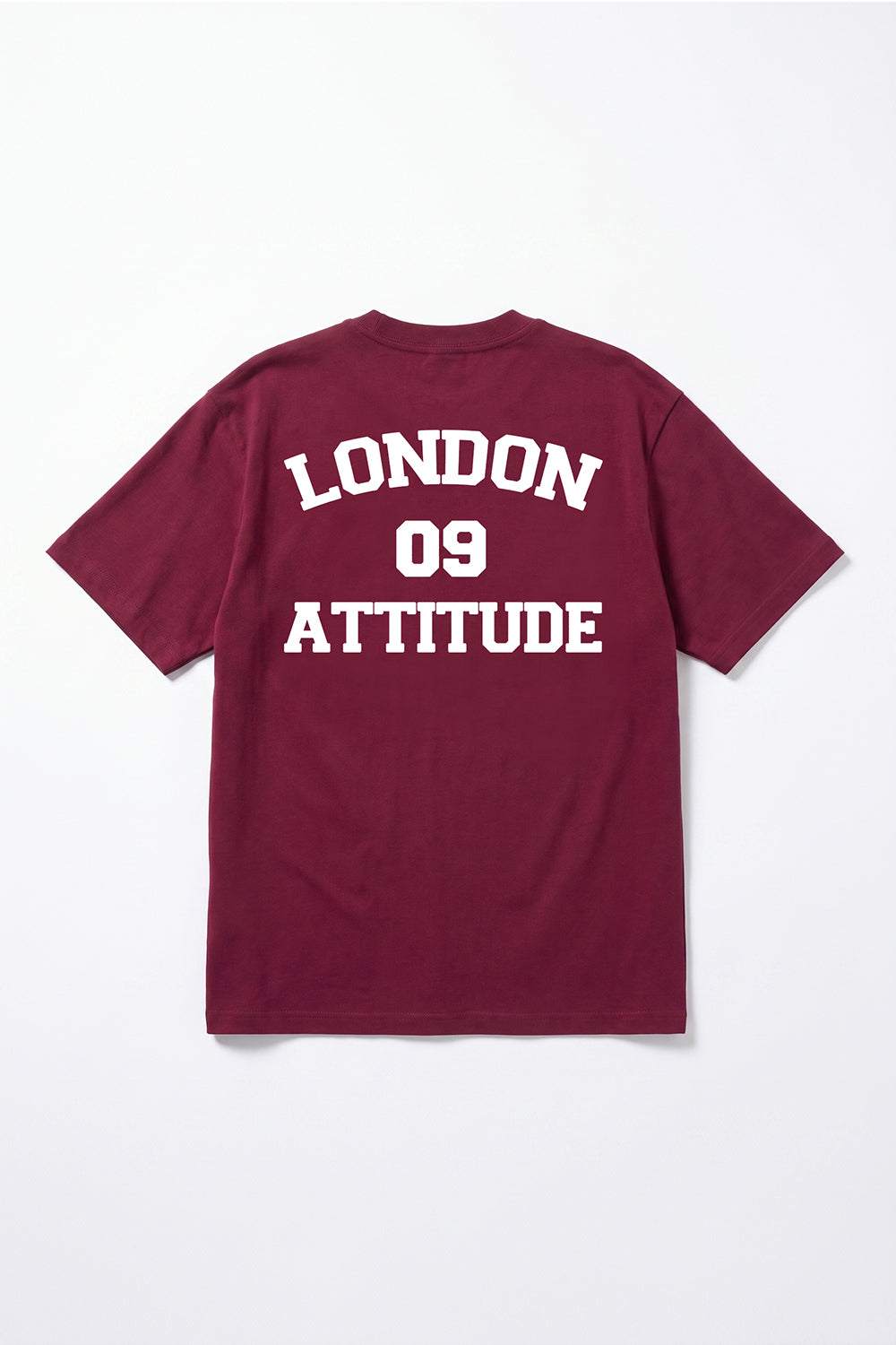 Oversized Heavyweight T-Shirt with Varsity Back Print in White