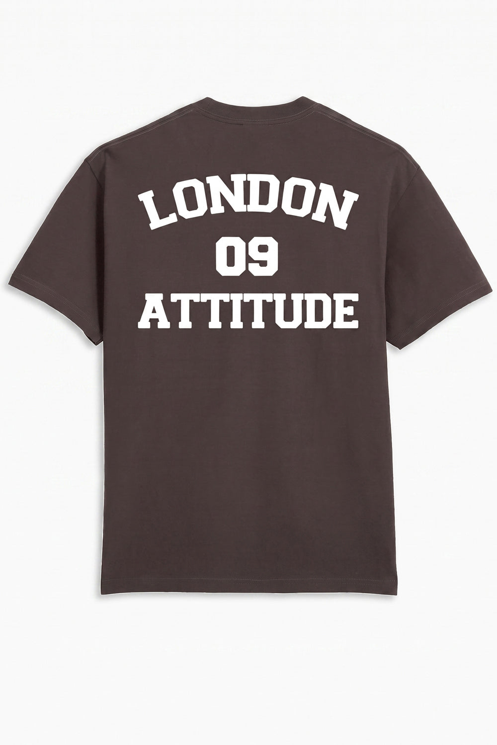 Oversized Heavyweight T-Shirt with Varsity Back Print in White