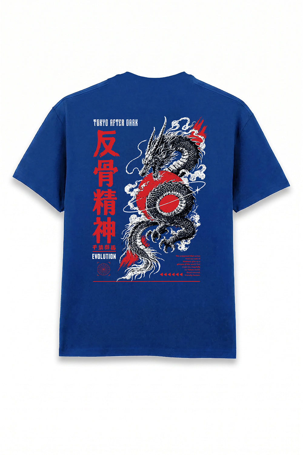 Tokyo After Dark Dragon Oversized Heavyweight Graphic T-Shirt