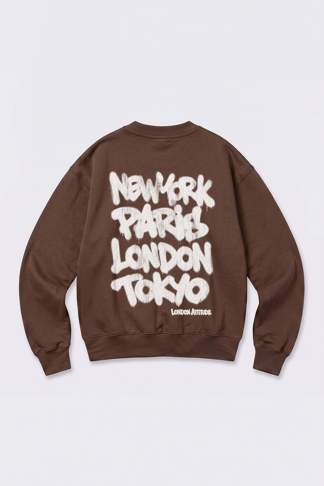 Relaxed Fit Heavyweight City Graffiti Sweatshirt
