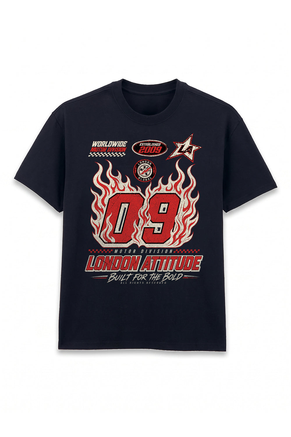 Racing Oversized Heavyweight Graphic T-Shirt