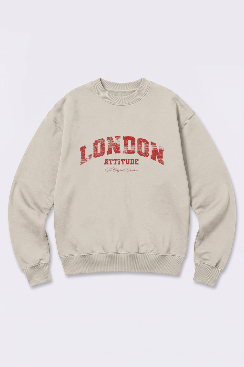 Relaxed Fit Collegiate Graphic Sweatshirt in Red