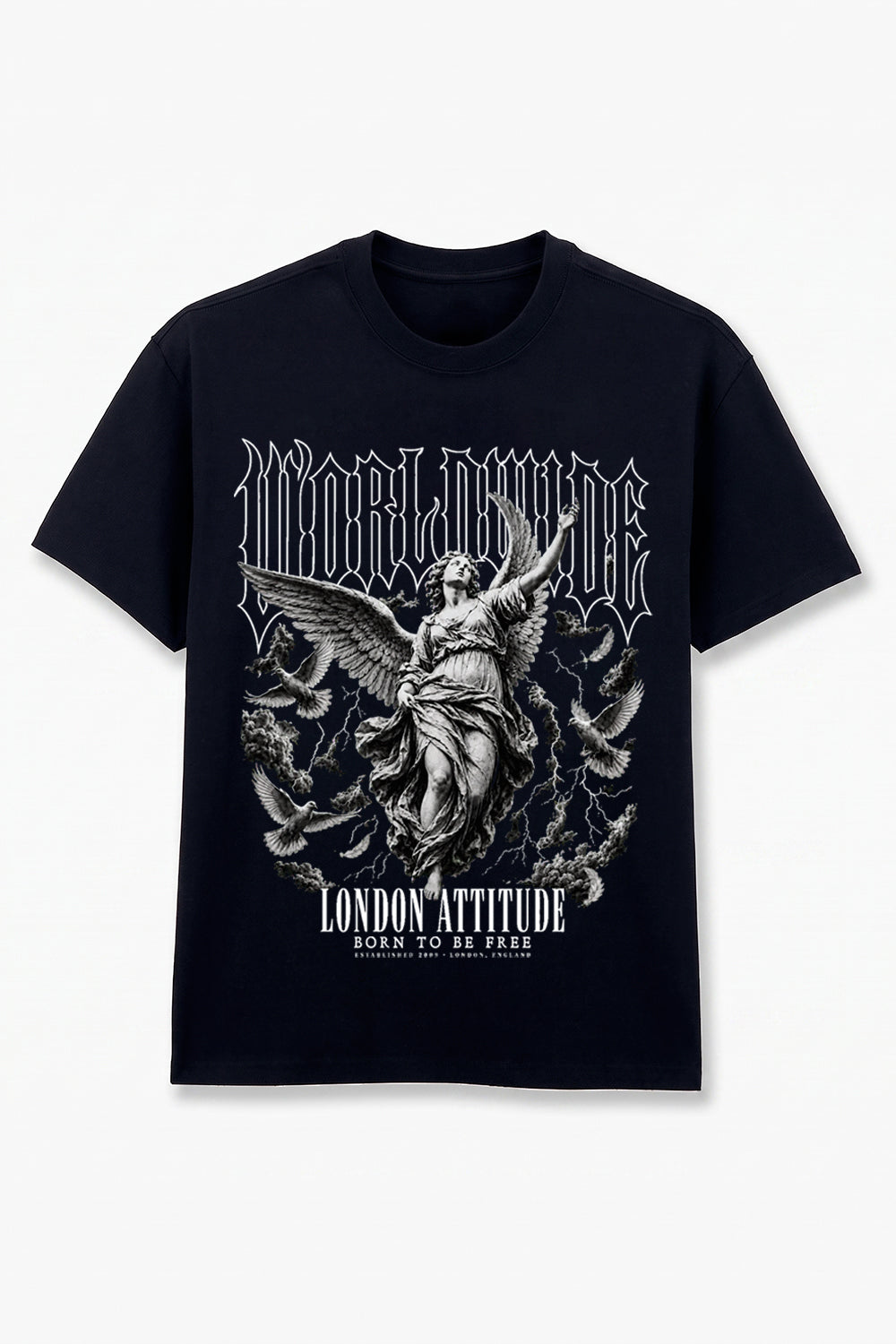 Worldwide Angel Oversized Heavyweight Graphic T-Shirt