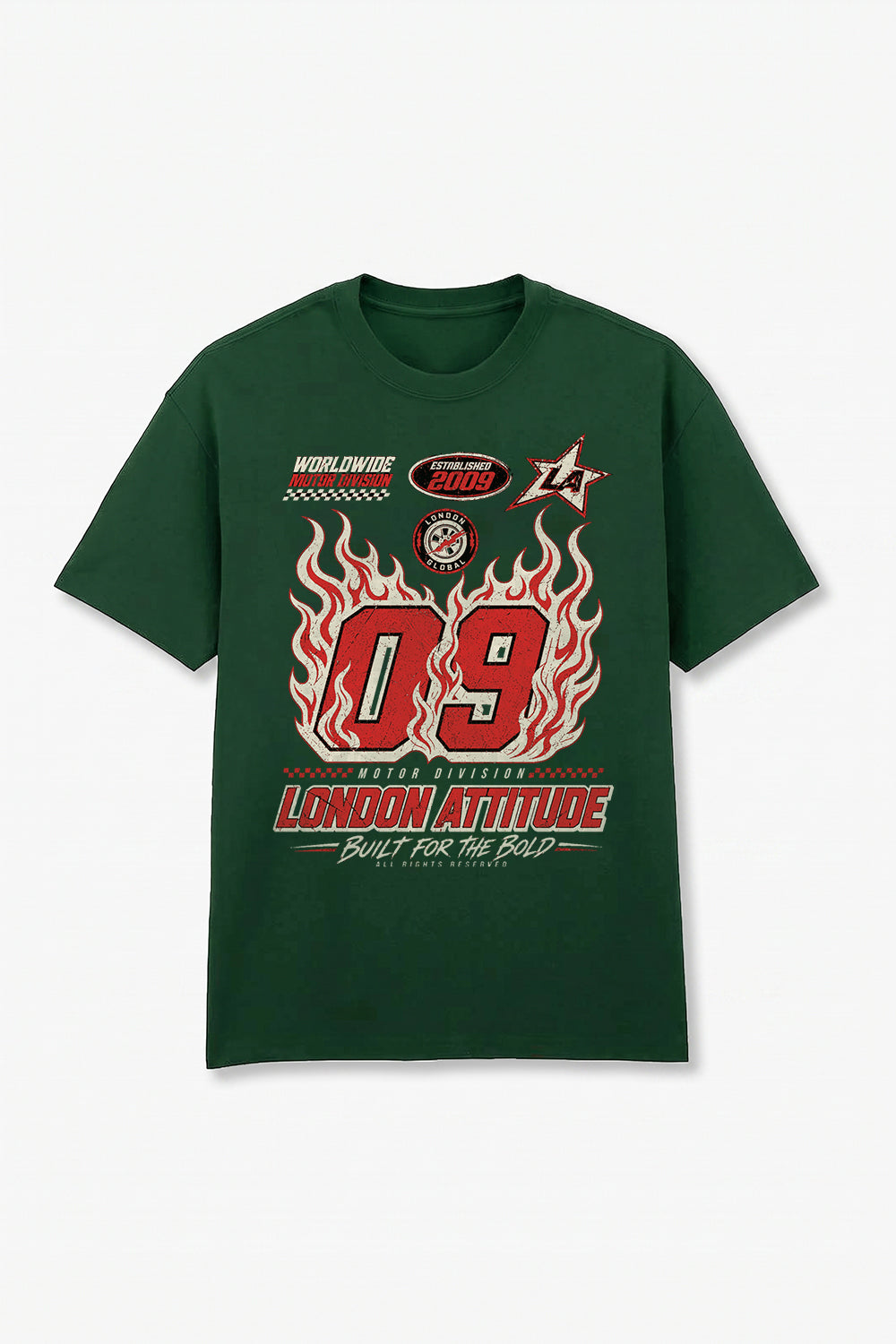 Racing Oversized Heavyweight Graphic T-Shirt