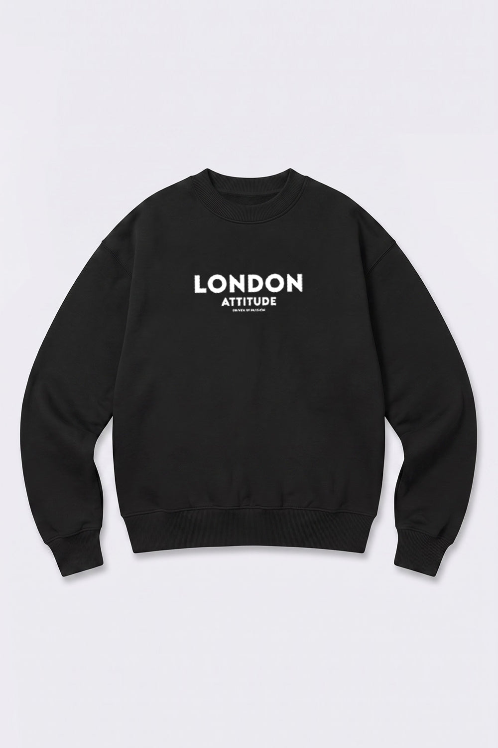 Oversized Dragon Graphic Back Print Sweatshirt in Black