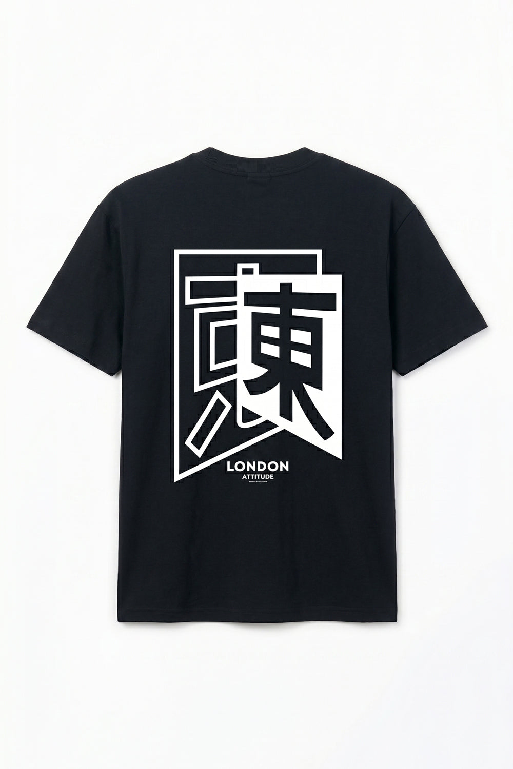 Tokyo Japanese Graphic Premium Oversized Heavyweight T-Shirt in Black