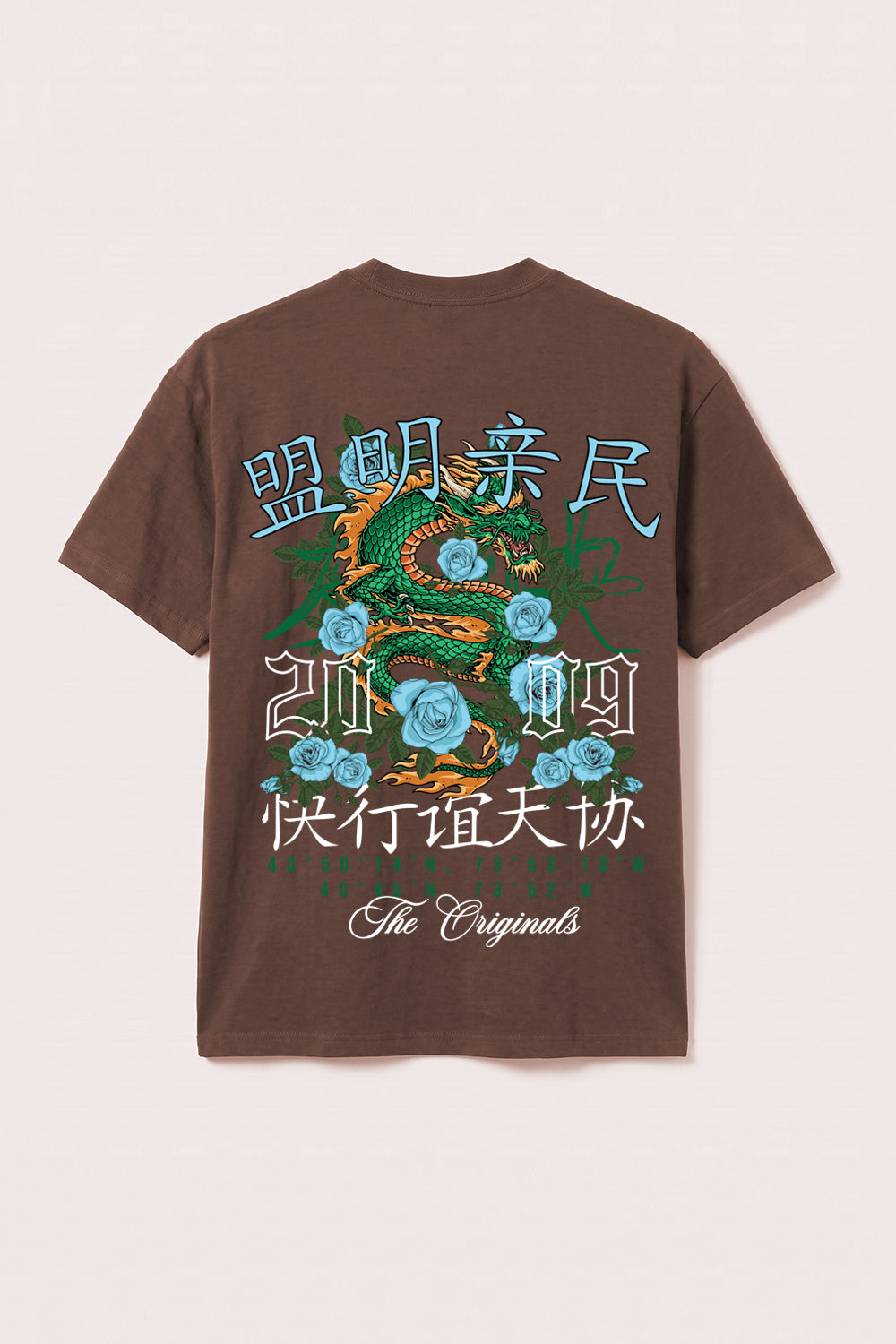Dragon & Rose Premium Oversized Heavyweight T-Shirt