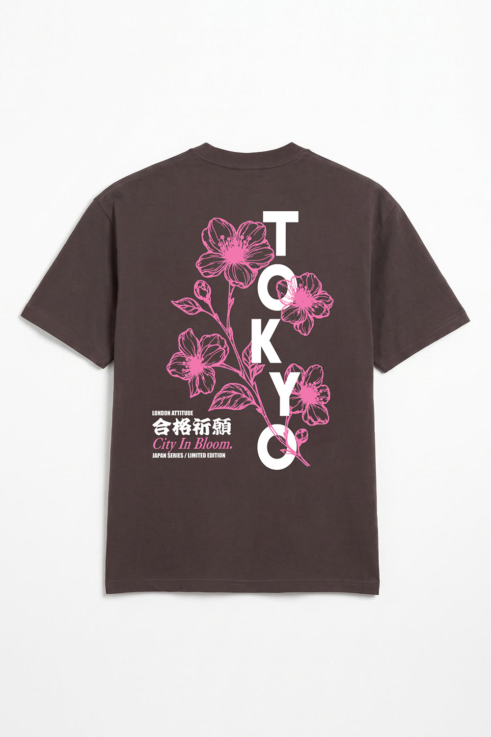 Tokyo City in Bloom Oversized Heavyweight Graphic T-Shirt