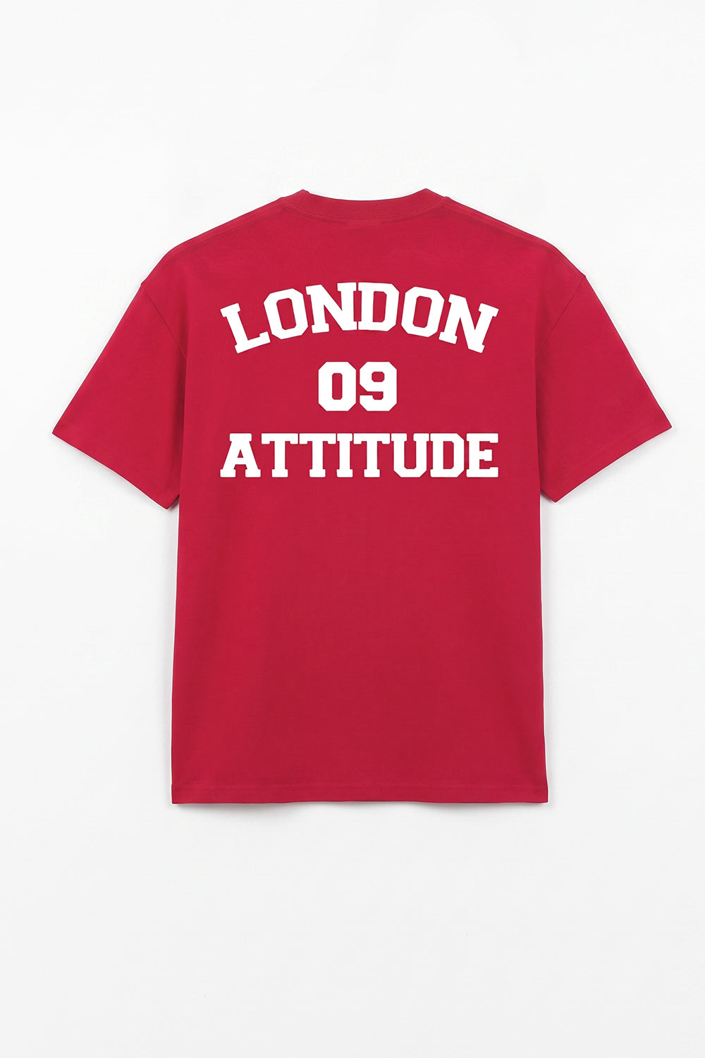 Oversized Heavyweight T-Shirt with Varsity Back Print in White