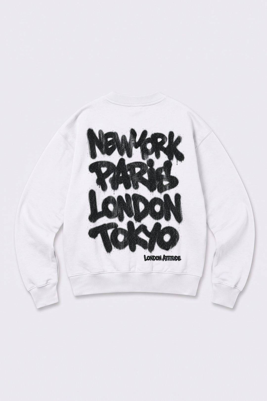 Relaxed Fit City Graffiti Graphic Sweatshirt
