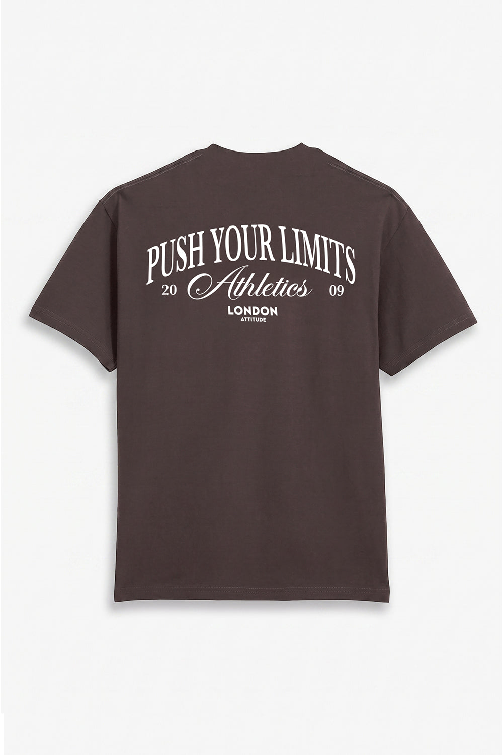 Push Your Limits Oversized Heavyweight T-Shirt in White Print
