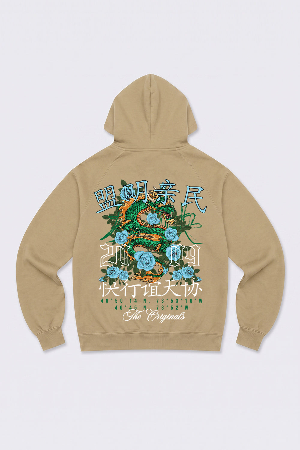 Relaxed Fit Dragon Graphic Hoodie