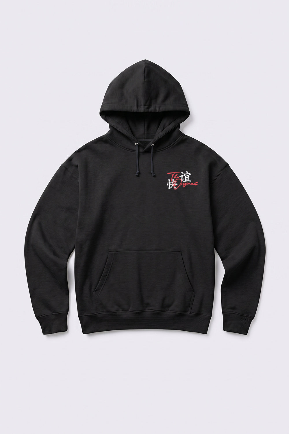 Oversized Tokyo Japan Graphic Hoodie in Black