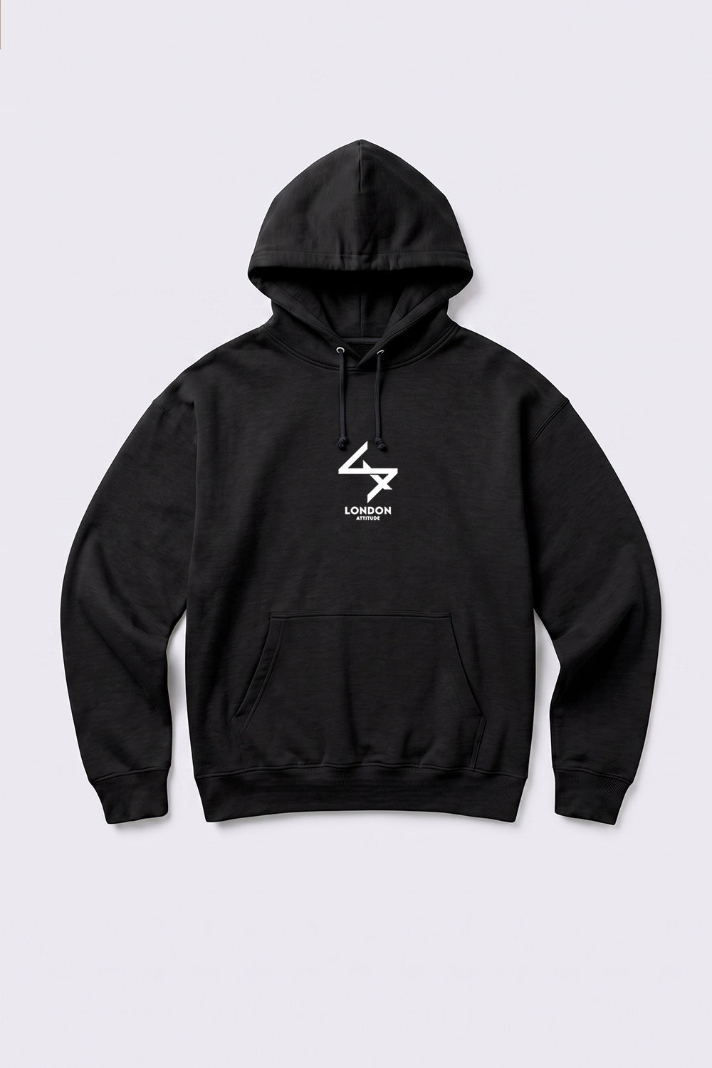 Oversized Japanese Inspired Graphic Hoodie in Black
