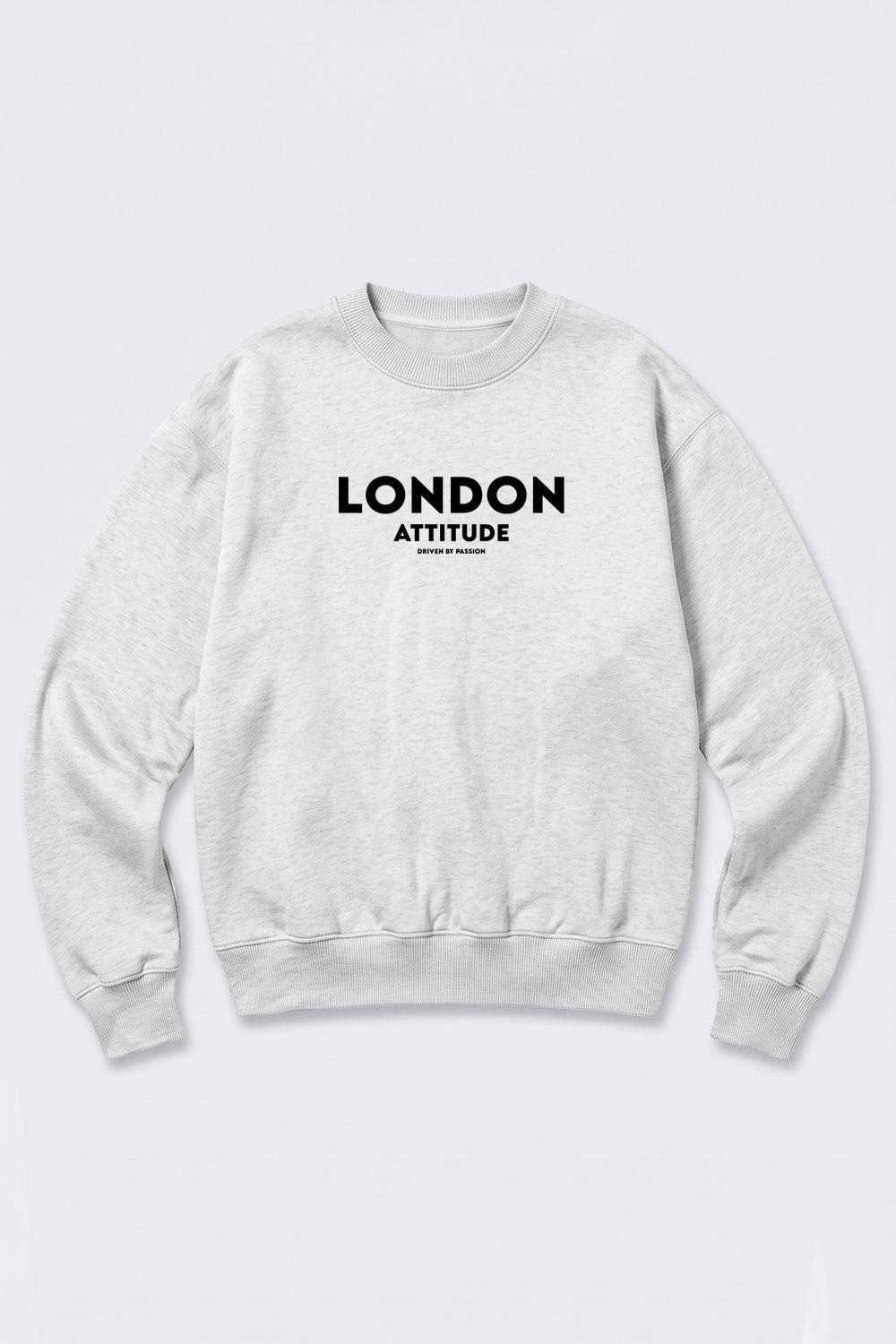 Relaxed Fit Dragon Graphic Sweatshirt in Oatmeal Heather