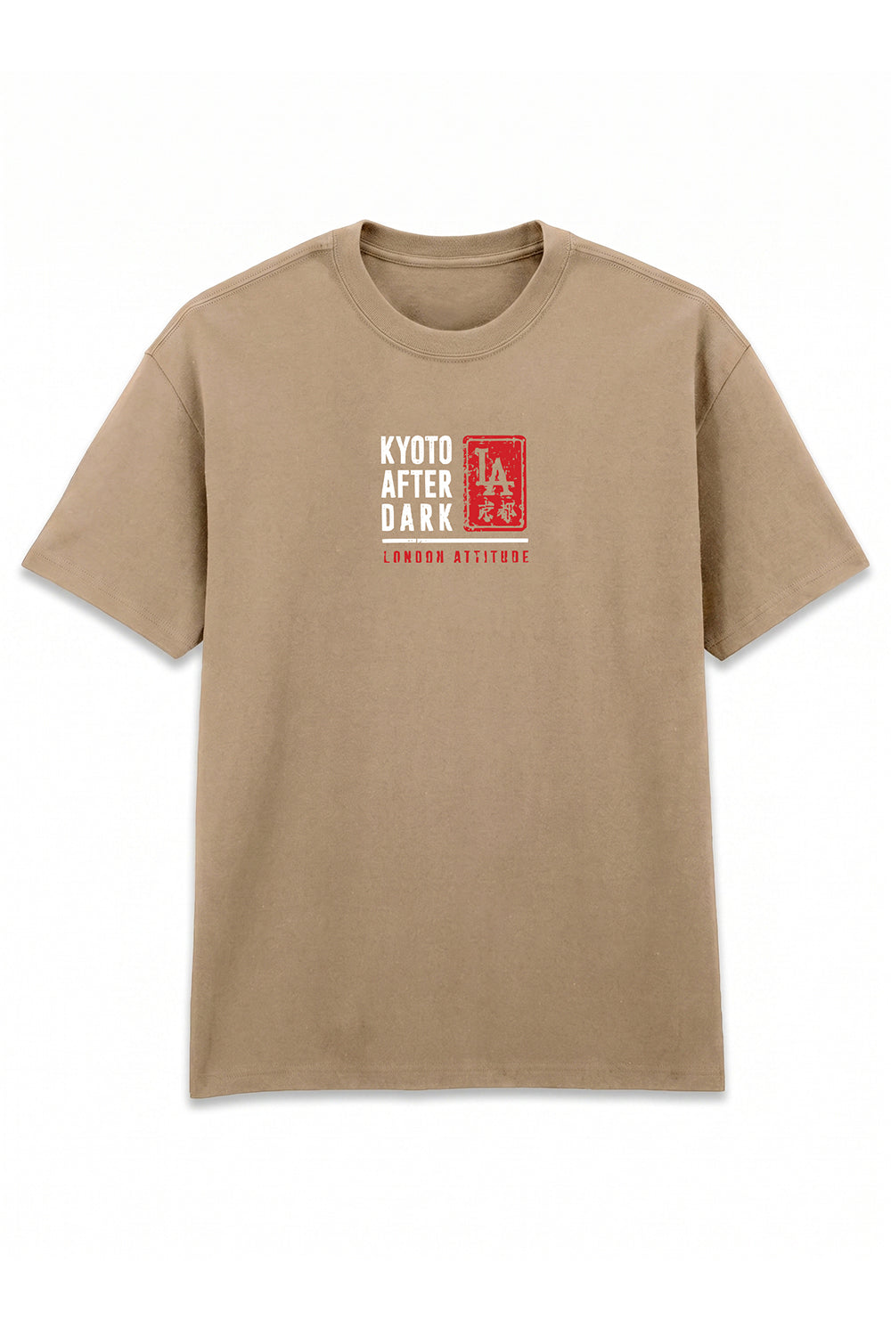 Kyoto After Dark Oversized Heavyweight Japanese Graphic T-Shirt