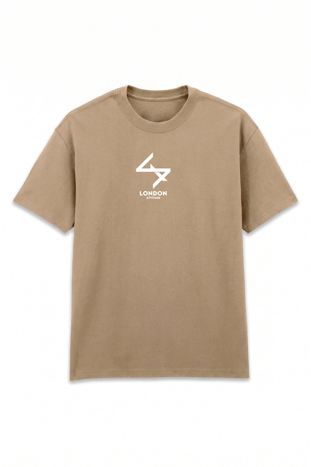 Push Your Limits Oversized Heavyweight T-Shirt in White Print