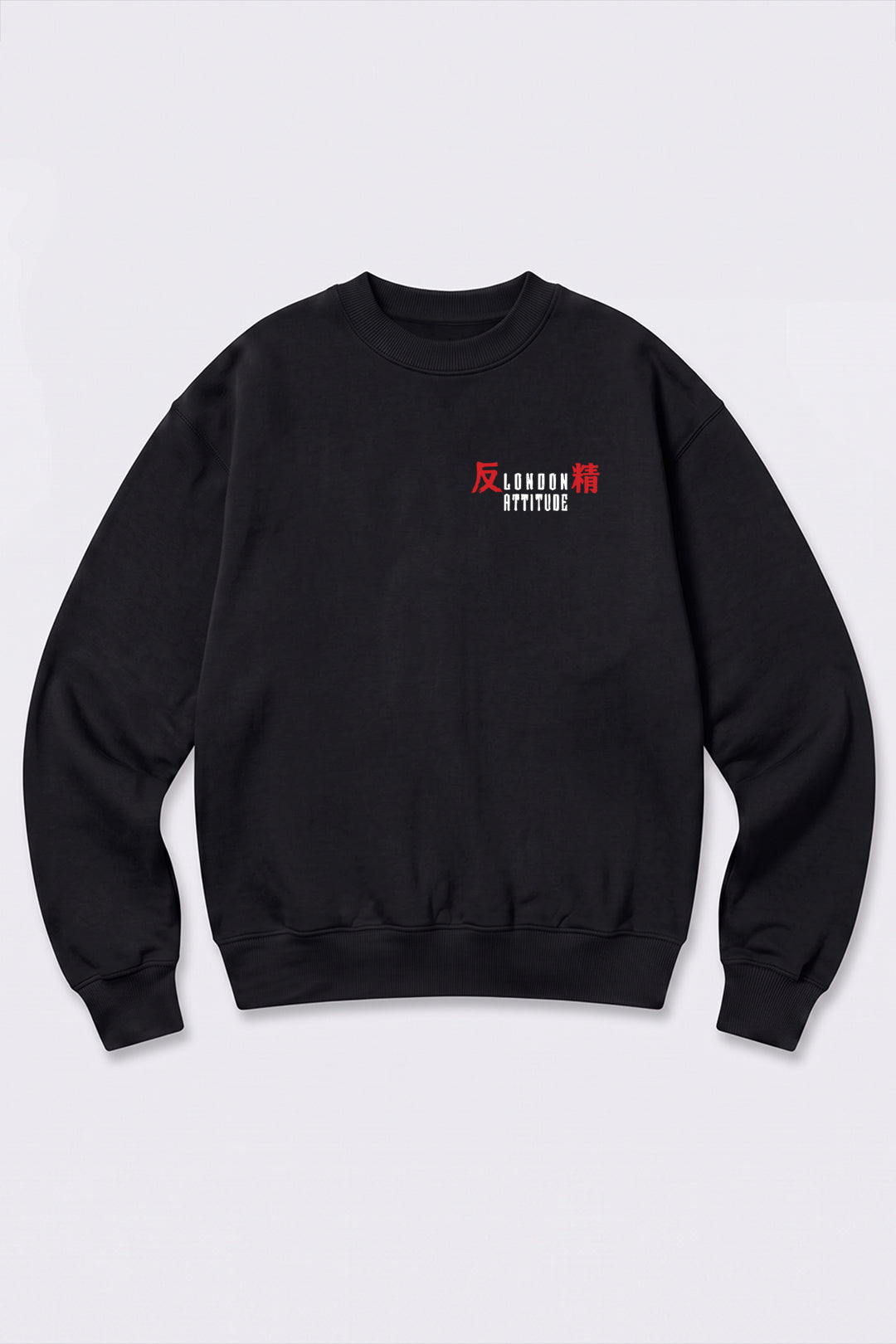 Relaxed Fit Tokyo After Dark Sweatshirt in Black