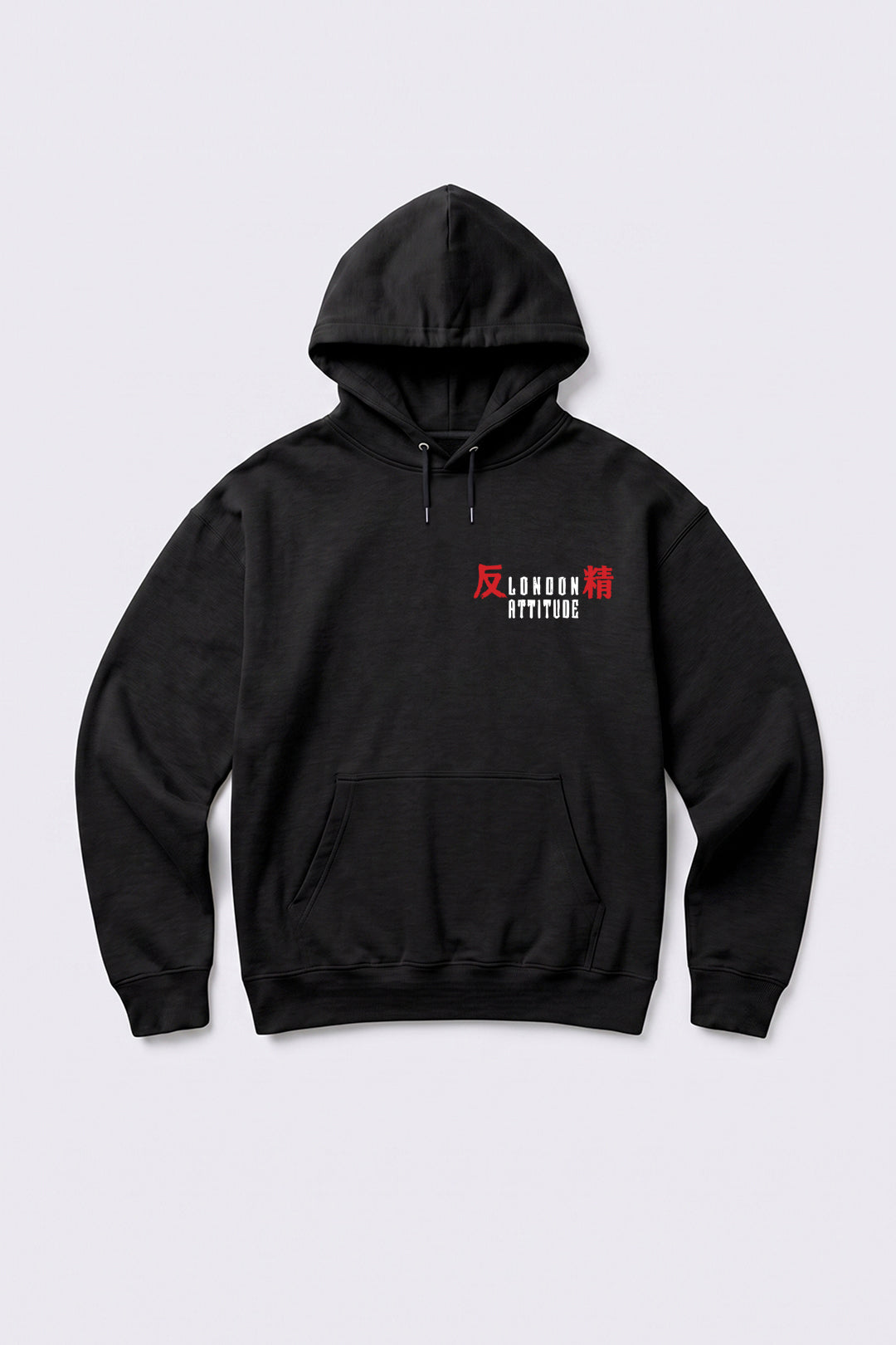 Relaxed Fit Tokyo After Dark Graphic Hoodie in Black