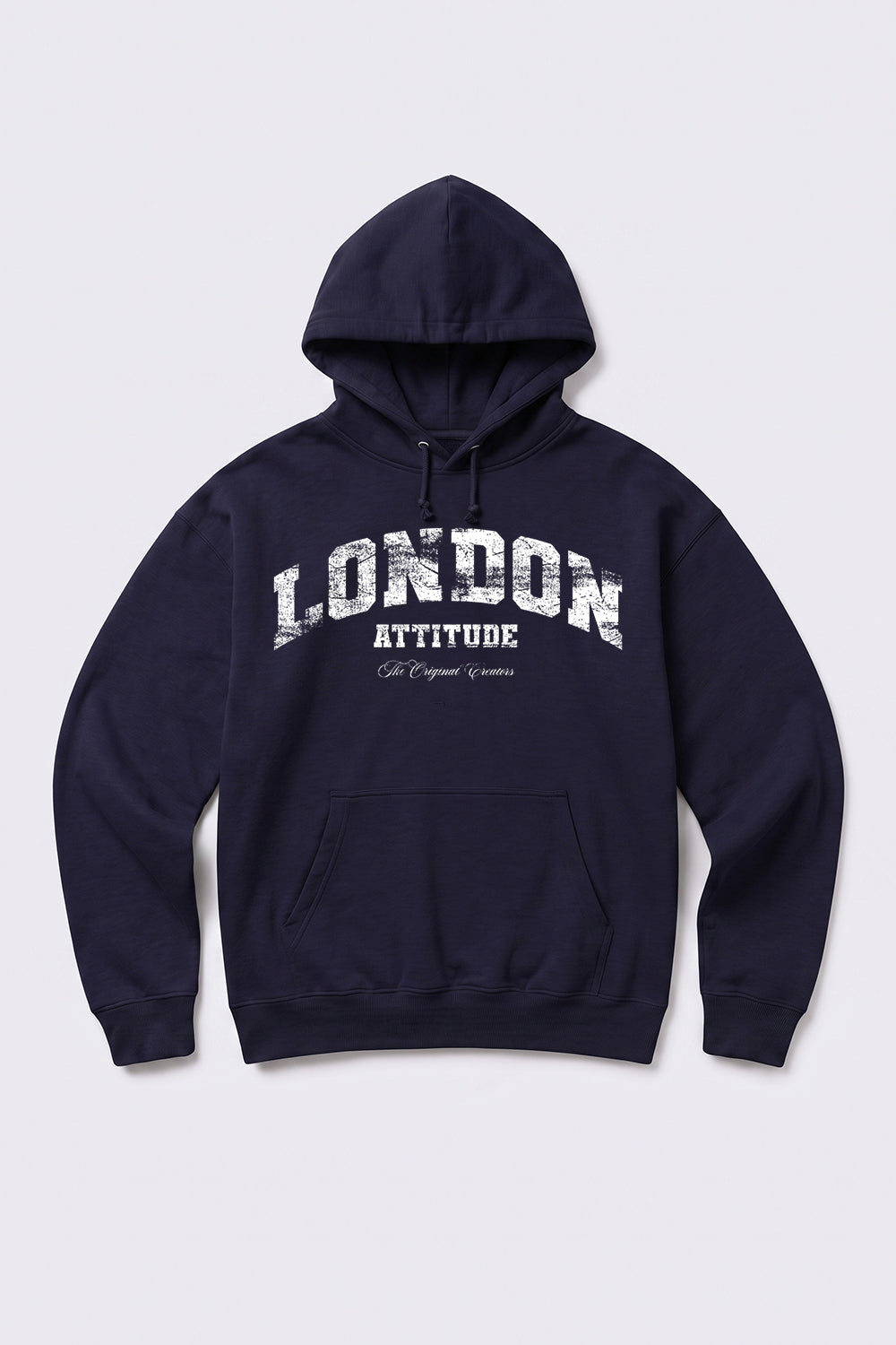 Relaxed Fit Collegiate Graphic Hoodie in White